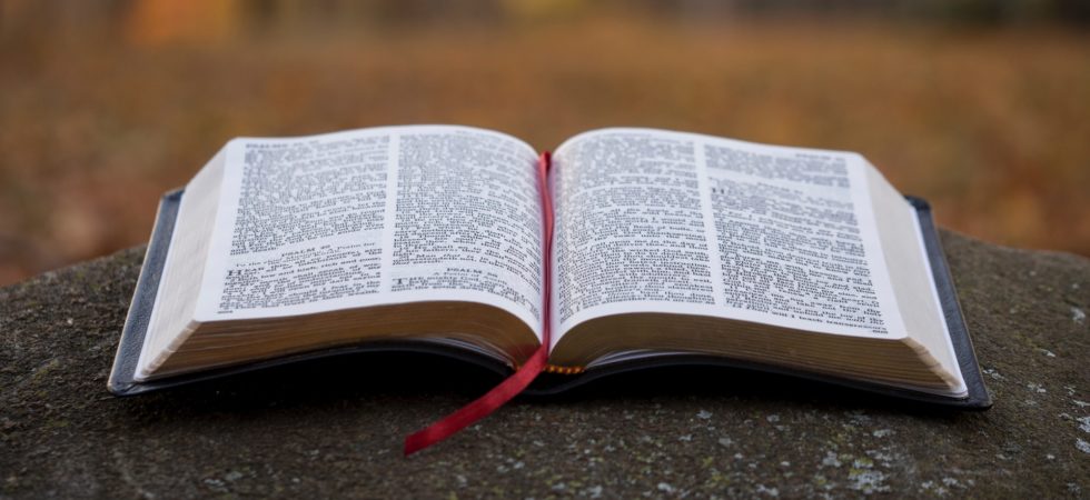 Picture of an open Bible